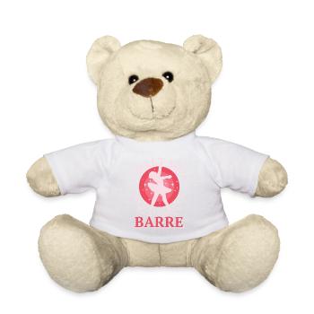 Ballet, Ballerine, Fille, Fille, Danse - Nounours - blanc - Devant