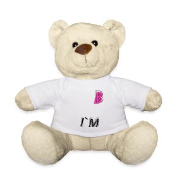 Je suis Bisexuel - Je suis B LGBT Tolérance Liberté - Nounours - blanc - Devant