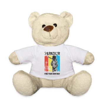 Parkour Free Running Traceur - Nounours - blanc - Devant