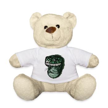 le serpent vert agile, les cadeaux d’animaux - Nounours - blanc - Devant