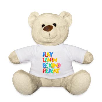 Jouer Apprendre à être gentil Répéter Anti Intimidation Wavy - Nounours - blanc - Devant