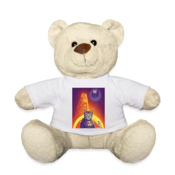 Egyptian God Cat - Teddy Bear - white - Front