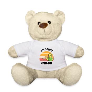 Wellensittich Liebhaber | Wellensittiche Geschenke - Teddy - Weiß - Vorne