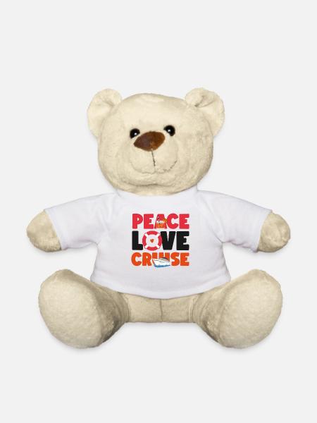 Cruise Ship Vacation Girl Peace - Teddy - Weiß