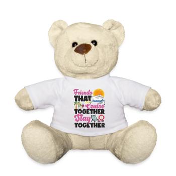 Cruise Ship Vacation Friends - Teddy Bear - white - Front