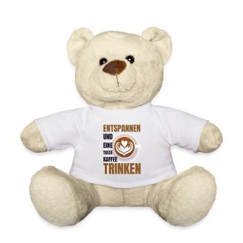 kaffee trinken - Teddy - Weiß - Vorne