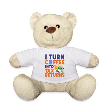 Accountant Bookkeeper Accounting - Teddy Bear - white - Front