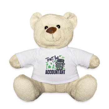 Accountant Bookkeeper Accounting - Teddy - Weiß - Vorne