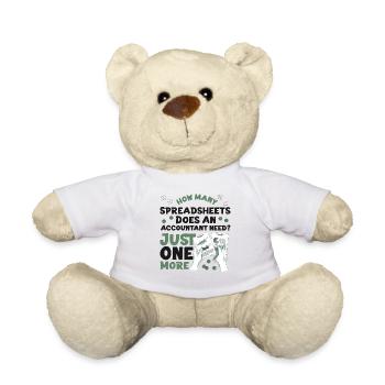 Accountant Bookkeeper Accounting - Teddy - Weiß - Vorne