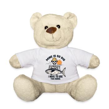 Meins ist so groß, dass ich beide Hände benutzen muss, Fischer - Teddy - Weiß - Vorne