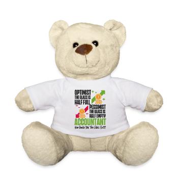 Accountant Bookkeeper Accounting - Teddy - Weiß - Vorne
