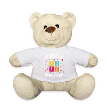 Volksmusik Party Dorffest Ouftit Deutsche Schlager - Teddy - Weiß - Vorne