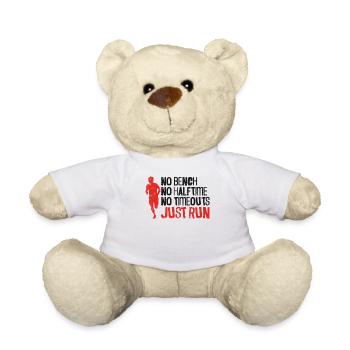 Running Runner Half Marathon - Teddy Bear - white - Front