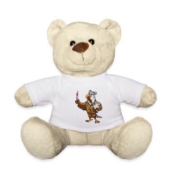 Eagle Smoker Tobacco Cigarette Smoker Candle - Teddy Bear - white - Front