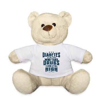 diabetes the only people who take drugs - Nounours - blanc - Devant