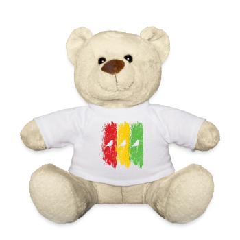 Good Vibes Only Rastafari Rasta Jamaica Reggae - Nounours - blanc - Devant