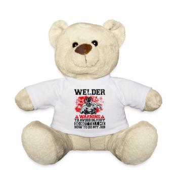 Soudeur Soudeur Soudeur Vintage Soudeur - Nounours - blanc - Devant