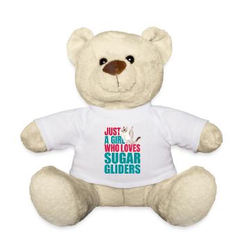 JUST A GIRL WHO LOVES SUGAR GLIDERS - Teddy Bear - white - Front
