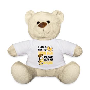 Bier Trinken - Teddy - Weiß - Vorne