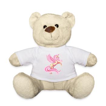 Licorne enchanteresse en rose clair - Nounours - blanc - Devant