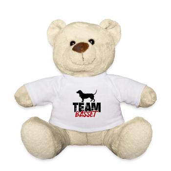Team Bassett - Teddy Bear - white - Front