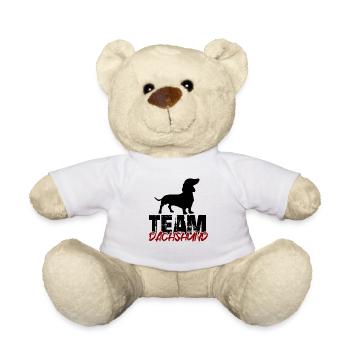 Team Dachshund - Teddy Bear - white - Front