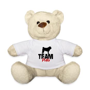 Team Pug - Teddy Bear - white - Front