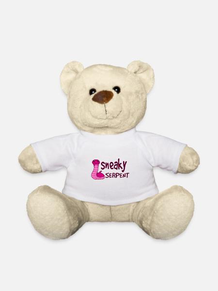 Sneaky Serpent - Teddy Bear - white