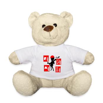 Feuerwehrmann - Teddy - Weiß - Vorne