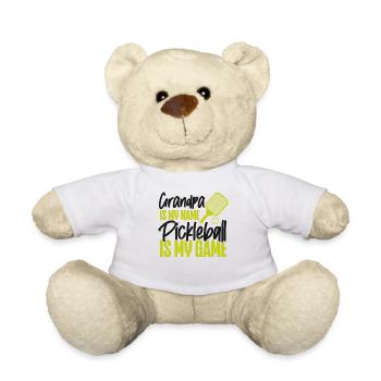 Pickleball Grandpa Grandpa Is My - Teddy Bear - white - Front