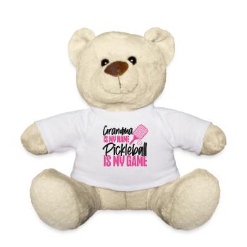 Pickleball Grand-mère Grand-mère est mon - Nounours - blanc - Devant