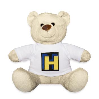 Lettre H - Nounours - blanc - Devant