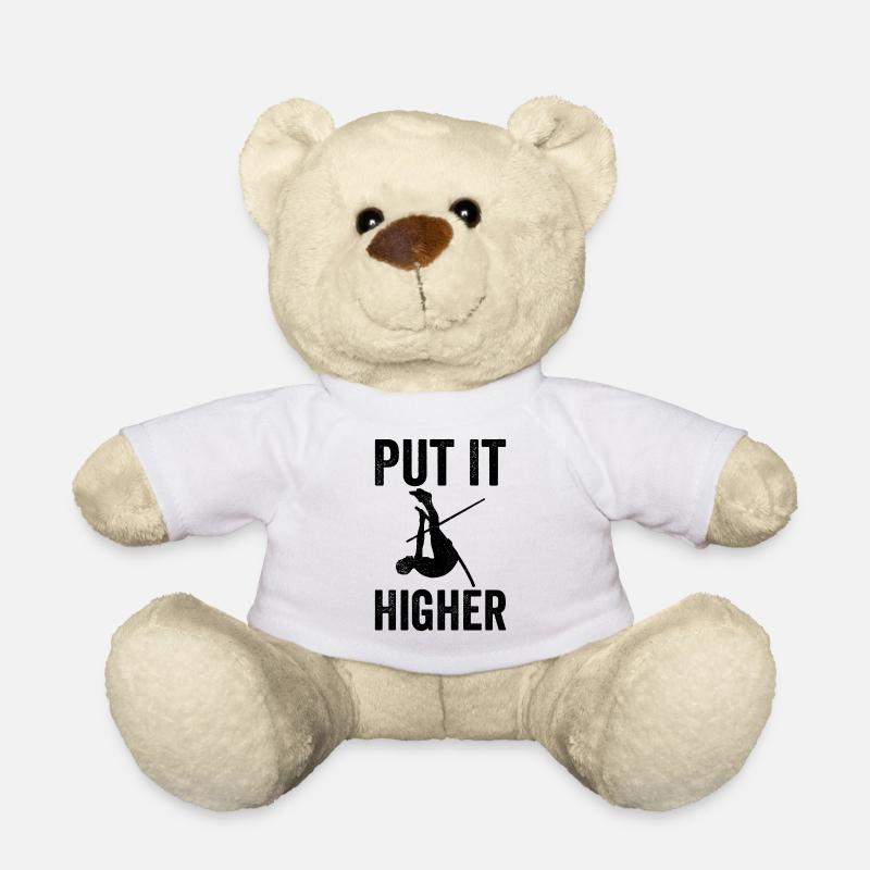 Lustiger Stabhochsprung Stabhochsprung - Teddy - Weiß