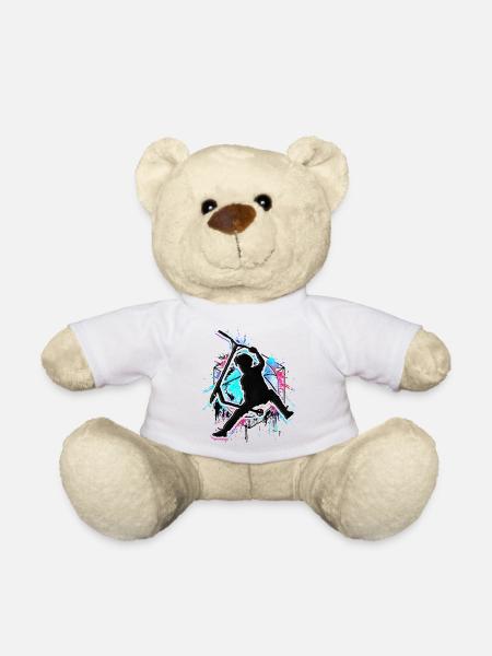 Bunter Stunt Scooter - Farbiger Stuntscooter - Teddy - Weiß