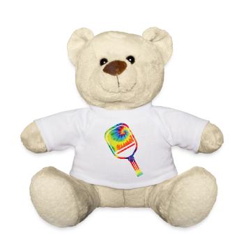 Pickleball Paddle Tie Dye Retro - Nounours - blanc - Devant