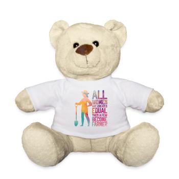 Agriculteur Fille Femelle - Nounours - blanc - Devant