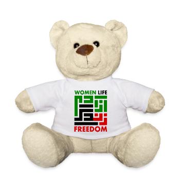 women life freedom Zan zendegi azadi - Nounours - blanc - Devant