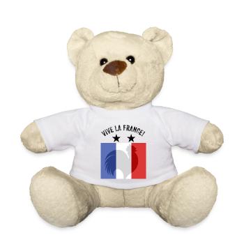 Frankreich - Teddy - Weiß - Vorne