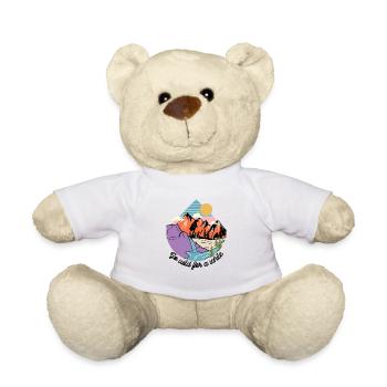 Go wild for a while Wilderness Mountain Nature - Teddy Bear - white - Front