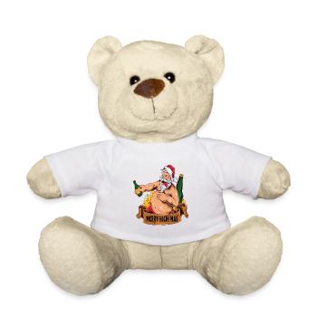 Merry Hick Mas lustiges Weihnachts Outfit - Teddy - Weiß - Vorne
