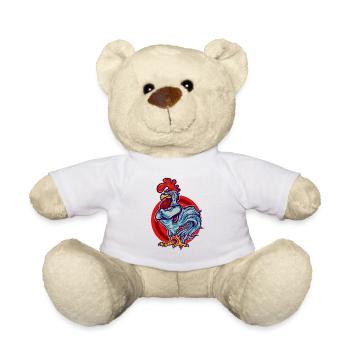 Rooster Hahn - Teddy Bear - white - Front