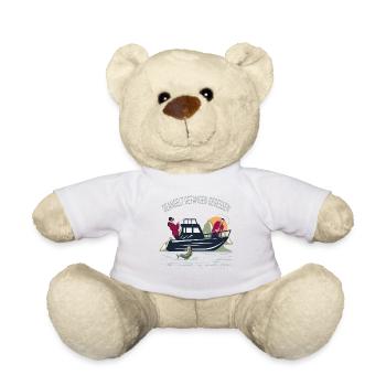 Angler Geangelt gefangen Gegessen Slogan - Teddy - Weiß - Vorne