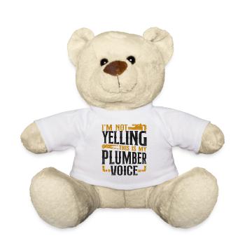 Plombier de plomberie vintage je ne suis pas - Nounours - blanc - Devant