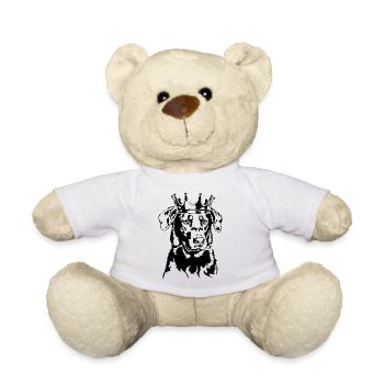 BEAUCERON Crown Dogs Dog Wilsigns - Teddy Bear - white - Front