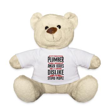Plumbing Plumber Vintage This - Teddy Bear - white - Front