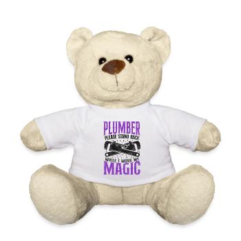 Plombier Plombier Plombier Vintage Plombier - Nounours - blanc - Devant