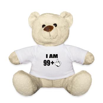 100e anniversaire - Nounours - blanc - Devant