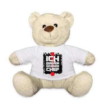 Ich bin mein eigener Chef. Selbstständig. - Teddy - Weiß - Vorne