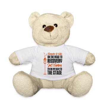 Karaoke Singer Karaoke-A-Holic On - Teddy Bear - white - Front