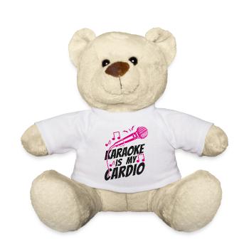 Karaoke Singer Karaoke Is My - Teddy Bear - white - Front